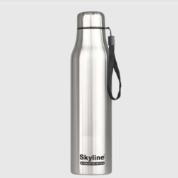Skyline Premium Single Wall Stainless Steel Water Bottle – 1000ml, Leak-Proof & Durable