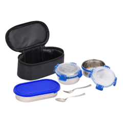 Mumma's Life Beam Pouchy Box | 3 Pc Lunch Box Set | Versatile Food Containers