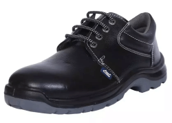 Allen Cooper Steel Toe Safety Shoes Low Ankle PU Sole Size 7 UK/India Black, ACL- 1275