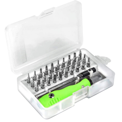 32 in 1 Mini Screwdriver Bits Set with Magnetic Flexible Extension Rod