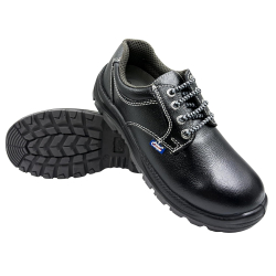 Allen Cooper Steel Toe Safety Shoes Low Ankle Antistatic PU Sole Size 9 India Black, AC-1102