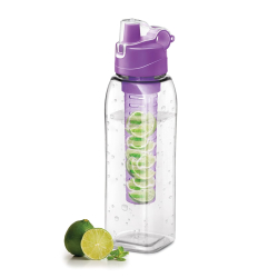 MILTON Infuser Plastic Water Bottle, 1 Litre Purple, Food Grade, Reusable, BPA Free, Recyclable, Leak Proof, Detox, Fruit Infuse
