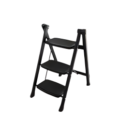 Pro Home Eco-Steel Ladder With Anti Skid Shoes 3 Step (black)
