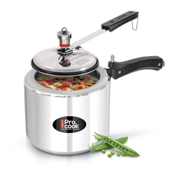 Milton ProCook 3L Aluminium Pressure Cooker – Inner Lid | Induction Compatible | Silver