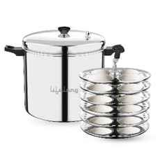 Lifelong 6 Plate Stainless Steel Idli Maker | 24 Idli Capacity | Gas & Induction Compatible