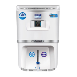 KENT GRAND PLUS ZWW 9 LTR MINERAL RO+UV+UF+TDS CONTROL+ UV LED IN TANK, (WHITE) 20LTR/HR 20 L RO + UV + UF + TDS Control + UV in Tank Water Purifier  (White)
