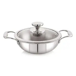 Nirlon Platinum Triply Deep Kadhai 22cm