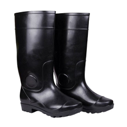 Hillson century 15 inch PVC Plain Toe Black Work Gumboots, Size 08 UK/India