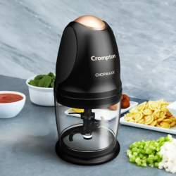 Crompton ChopMaxx Electric Vegetable Chopper | 300W | Stainless Steel Blades | 2 Speeds