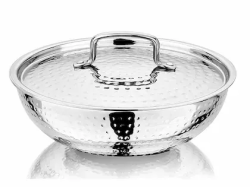 NIRLON  Triply Hammered Stainless Steel Tasra 22cm