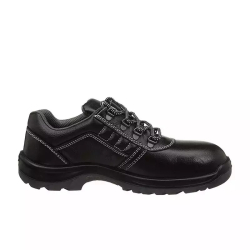 Allen Cooper Steel Toe Safety Shoes Low Ankle Antistatic PU Sole Size 11 UK/India Black, AC-1267