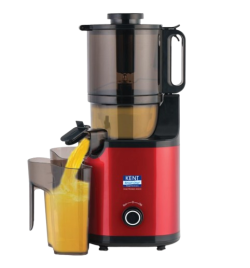 KENT Cold Pressed Juicer | Maintains Higher Nutrients in Juice | High Juice Yield | Faster Juicing | Automatic Cutting of Fruits & Vegetables | Double Blade Hopper |400 Watts BLDC Motor | Red & Black
