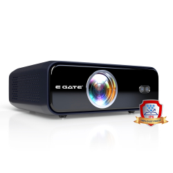 E GATE Duster 7X 100% Dust Proof Automatic Android Projector, 700 ISO Lumens, FHD 1080p Native & 4K HDR, AI Auto (Keystone+ Focus+ Obstacle+ Tilt), 2GB-32GB, 2XHDMI-ARC, Wi-Fi 6, Bluetooth, EGate