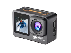 AUSHA SPORTS 6K (6K Action Camera 30fps with EIS , Wifi, Dual Touch Screen, Remote Control)
