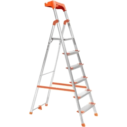 Pro Home Apex 6 Step Foldable Ladder with Tool Tray & Anti Slip Shoes