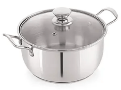 Nirlon Stainless Steel Sandwich Bottom Conical Casserole 20cm