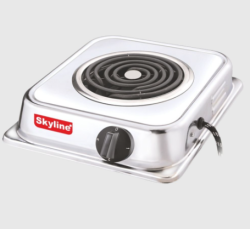 Skyline 2000W Chrome Finish Hot Plate – Sleek, Powerful, and Versatile Cooking Solution