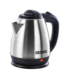 Usha Electric Kettle 1200 Watts | 1.5 Litres| Cool touch handle | Wider Mouth | Food-grade stainless steel | Safety with auto cut-off function (Silver & Black)