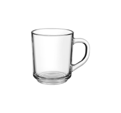 MILTON Melodia Elect Tea Mug 240ML | Transparent Glass Mug | Microwave & Dishwasher Safe