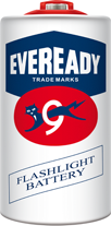 Eveready 950 D Size Battery | R20 Zinc Carbon for Torches & Transistor Radios