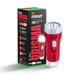 Eveready DL 201 Prisma, 1W LED Rechargeable Torch, Comes with 0.8W Tail Light