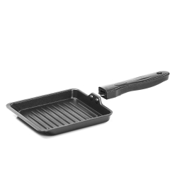 Nirlon Aluminium Non-Stick Gas Compatible Small Grill Pan 18.5cm