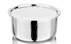 NIRLON  Triply Hammered Stainless Steel Tope/Patila 16cm