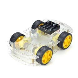 Longer version of 4 WD Double Layer Smart Car Chassis Kit