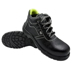 Allen Cooper Composite Toe Electric Shock Resistant Safety Shoes High Ankle PU Sole Size 11 UK/India Black, AC-1266