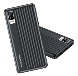 E GATE 102B Powerbank | 10000mAh | 22.5W Fast Charging | QC + PD | Dual Input Port : Type C & Micro USB | Triple Output Port : 2X USB & Type C | LED Indicator| for All iPhone & Android (Black)