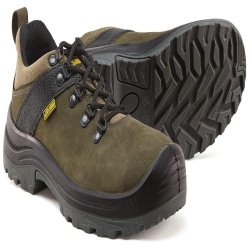 JAMA Safety Shoes JR024 with Water & Oil Resistant Nubuck Leather Upper, 200J Steel Toe Cap, Size 11 UK/India