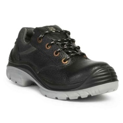 Hillson Nucleus Leather Low Ankle Steel Toe Black Work Safety Shoes, Size 08 UK/India