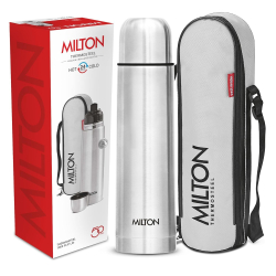 Milton Thermosteel Flip Lid 1000 – 1 Litre Hot & Cold Water Bottle