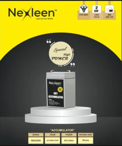 Nexleen 6V 6AH Dry Heavy Accumulator - 9 Month Warranty