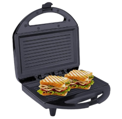 Lifelong LLSM120G Sandwich Griller, Classic Pro 750 W Sandwich Maker with 4 Slice Non-Stick Fixed Plates for Sandwiches at Home with 1 Year Warranty