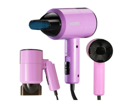 AGARO HD-1211 Hair Dryer 1100 Watts, 2 Heat Speed and Cool Mode, Foldable (Compact in Size), Purple