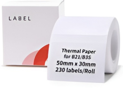 AUSHA PRINTER ROLL (Barcode Label Roll for B21/B1/B3S Printer (50 * 30mm))