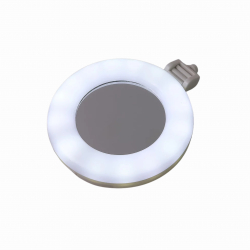 Rechargeable LED Selfie Ring Light for Mobile and Makeup Use (1 Pc)