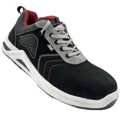 Allen Cooper ACL-11691 High Perfoemance Black Leather 200J Fiber Toe Safety Shoes, Size-12