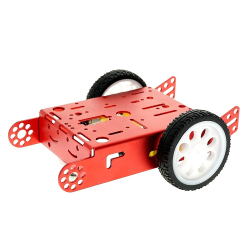 Red 2WD Aluminum Smart Robot Car Chassis Kit DIY