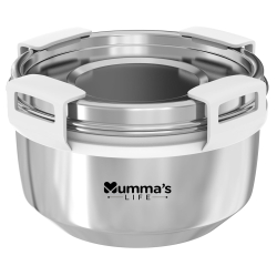 Mumma's Life Appl Container 500ml | Large Single-Serve Food Jar | Lunches & Meal Prep