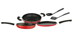 Nirlon Non Stick Aluminium 5 Pieces cookware Set