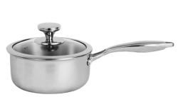 NIRLON Triply Platinium stainless Steel Sauce Pan 16cm