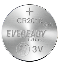 Eveready CR2016 3V Lithium Coin Battery | for Key Fobs, Scales & Medical Devices