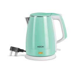 Milton Riga Electric Kettle 1.5 Litre – Double Wall SS304 Stainless Steel | Fast Boiling 1500W | Cool Touch Body | Durable Design