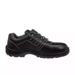 Allen Cooper Steel Toe Safety Shoes Low Ankle Antistatic PU Sole Size 10 UK/India Black, AC-1267
