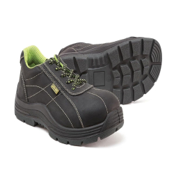 Jama Steel Toe Safety Shoe JB147 with Oil Pull-Up Leather, Anti-Static, Slip Resistant, Size 07 UK/India