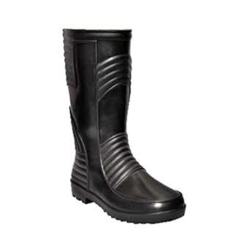 Hillson Welsafe 12.5 Inch PVC Plain Toe Black Work Gumboots, Size 06 UK/India