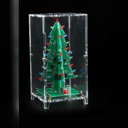 DC 5V Operated Colorful Christmas LED Tree DIY kit with Acrylic Case
