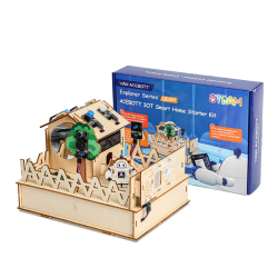 ACEBOTT ESP32 Smart Home Starter Kit Wooden House IoT Wifi APP(Luxury Version) with Story-based Tutorial